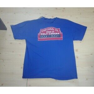 Colt Cabana Chicago Cubs home of colt cabana boom boom shirt blue Size XL.